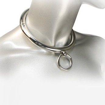 Collare Schiavo in Acciaio Inossidabile Artigianale 18 cm Lucido